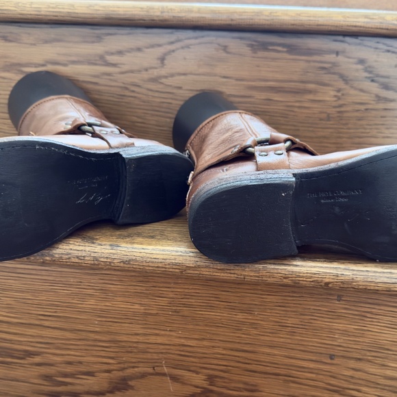 Frye Harness Ankle Boots Brown Leather 8.5 NWOT - Picture 11 of 11